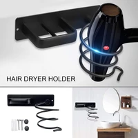hair dryer holder bathroom curling iron organizer stand hairdryer shelves diy spiral blower rack for household accessory