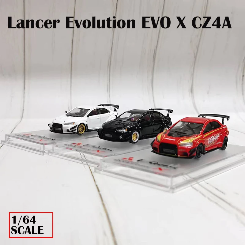 

CM 1:64 модель автомобиля Mitsubishi Lancer Evolution EVO X CZ4A Varis широкий корпус 2,0 литье под давлением-3 цвета на выбор
