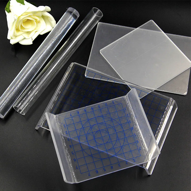 

1Pc Acrylic Transparent Clay Roller Board Plate DIY Handmade Craft Accessories Polymer Pottery Modelling Art Clay Tools Supplies