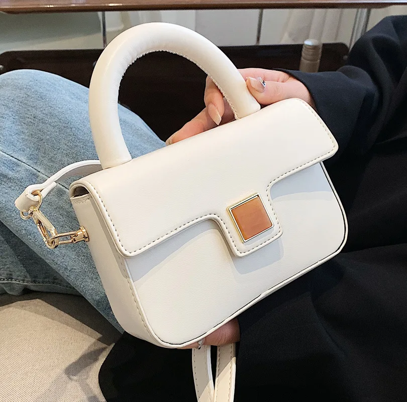 

High-quality Texture Small Bag Women's 2022 Summer New Popular Niche All-match Messenger Bag Western Style Fashion Handbag
