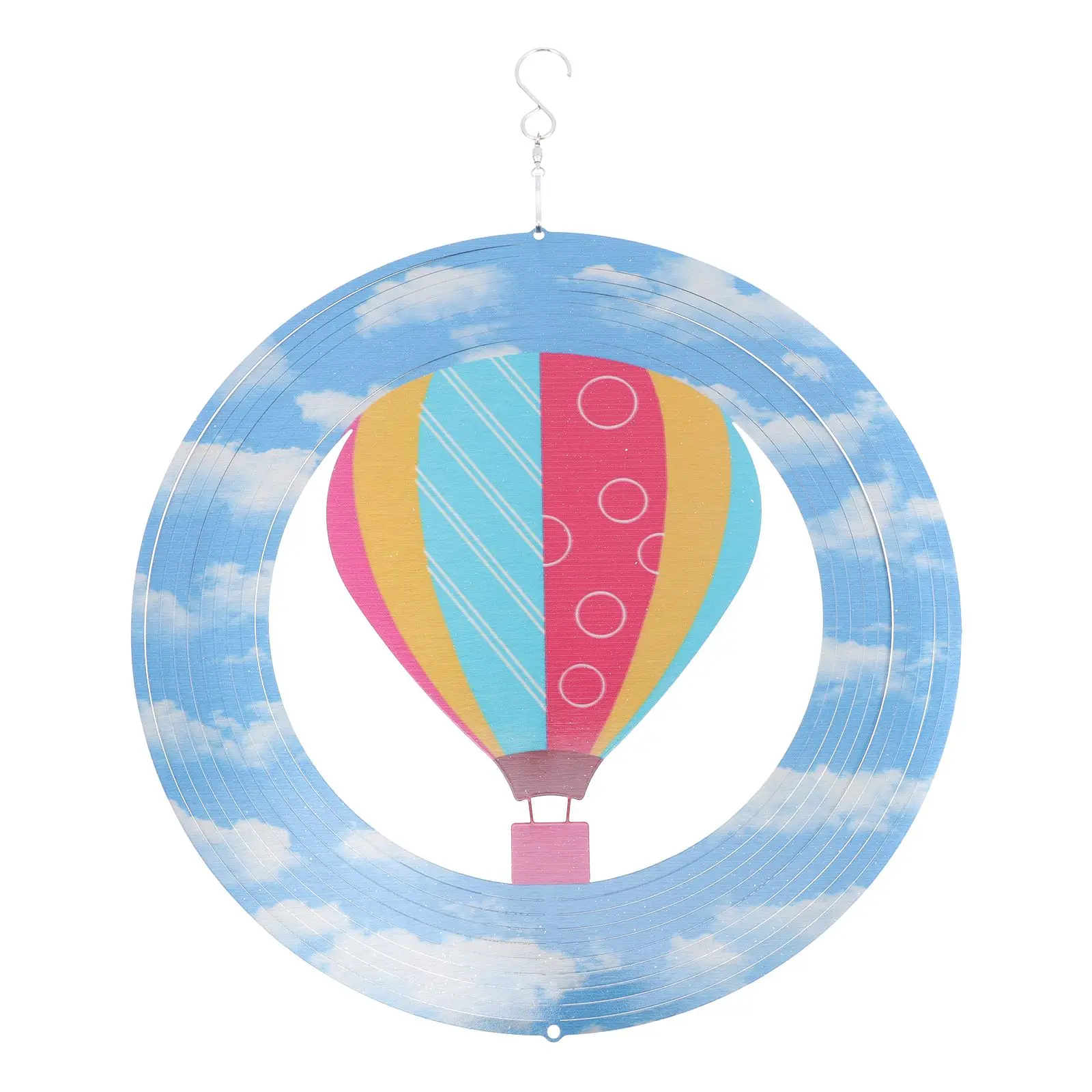 

Колокольчики ветра из нержавеющей стали, садовый декор, 3D вращающиеся музыкальные подвесные колокольчики, украшение для двора, сада