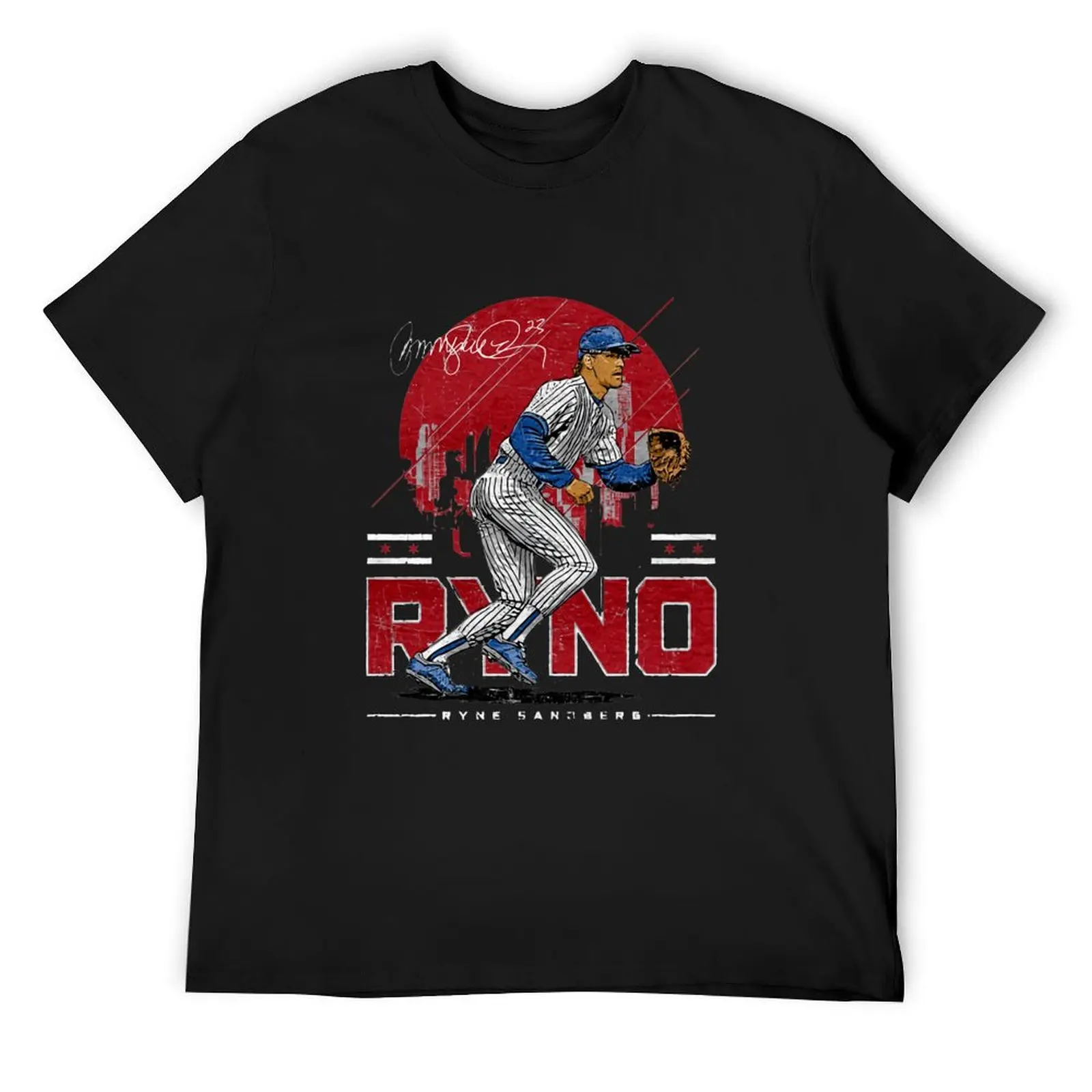 Ryne Sandberg Skyline T-Shirt fashion shirts tees blue archive men clothing