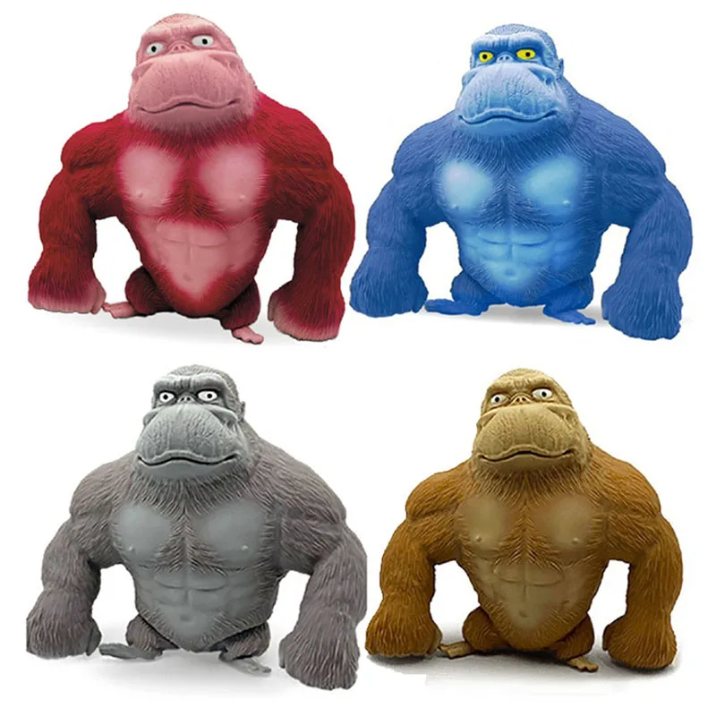 

15cm Great Orangutan Squeeze Vent Doll Stress Relief Squeezing Animals Toys Children High Elastic Decompression Gorilla Toy Gift