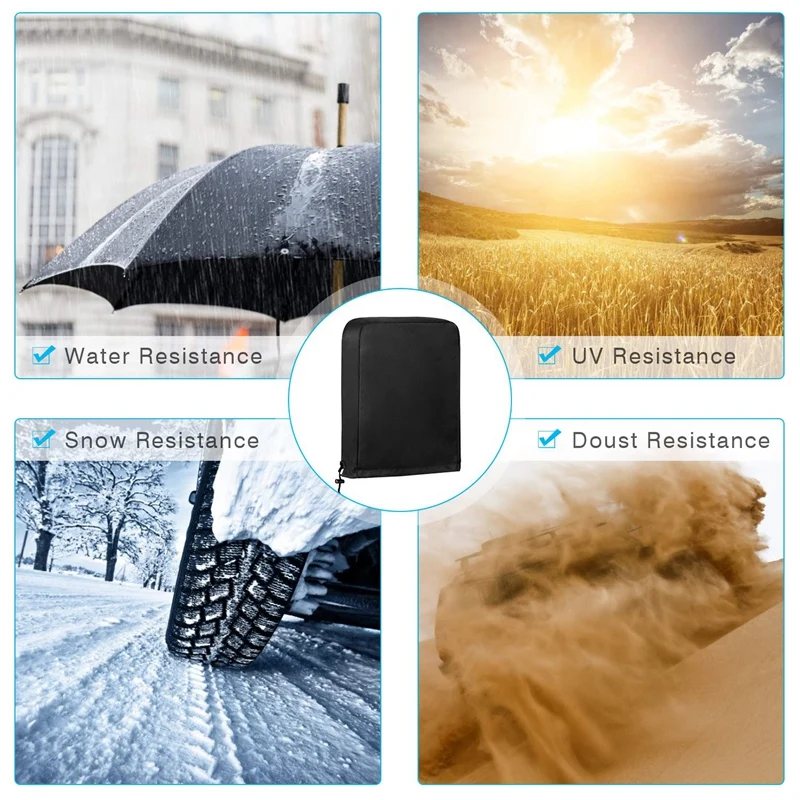 Универсальный 600D полиэстеровый чехол для прицепа на колесах с электрическим