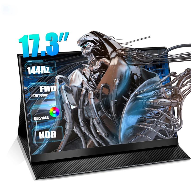 

144Hz 17.3Inch 1080P Portable Monitor IPS Gaming Screen Display Type C HDMI for PC Mac Laptop Xbox Ps4 Switch Computer Extend