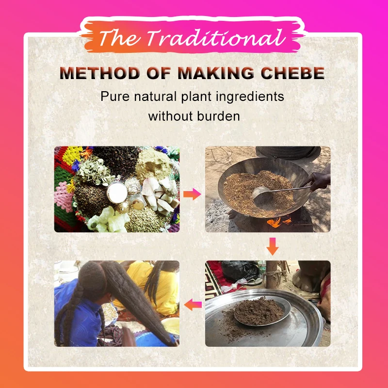 Набор товаров для роста волос Chebe африканские сумасшедшие быстро растущие