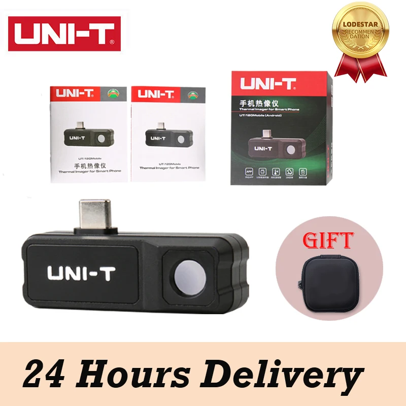 

UNI-T Thermal Camera UTi120 Mobile Phone Thermal Imager for Phone for Android IOS Type-C UTi260M Infrared Thermal Imager