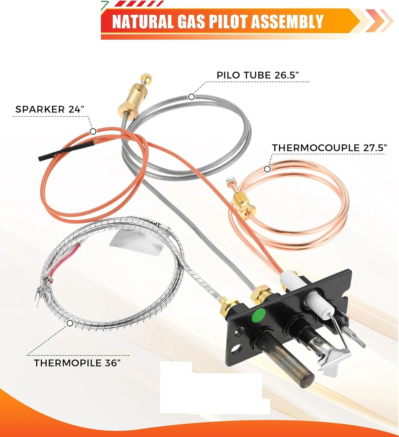 Фото 4021-736 Ремкомплект пилотной сборки, замена для Heat N Glo/Heatilator/Quadrafire Natural и LP газовых каминов 485-510A SRV4021-736 №2