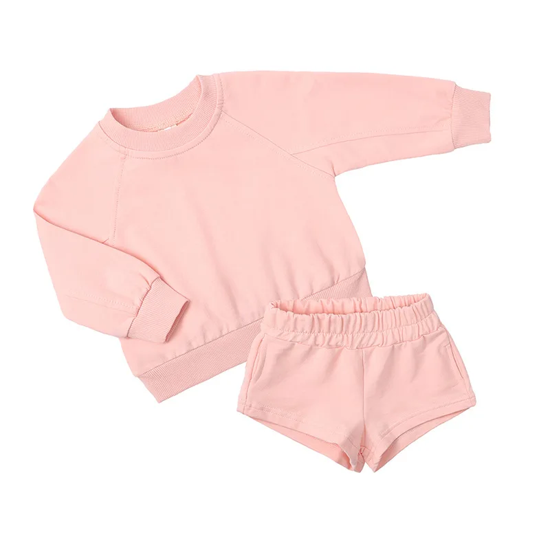 

2022 Autumn Winter Sweatshirts Suit For Child Hoodies 2 Piece Long Sleeves Boys Baby Girl Clothes Young Children Clothing Sets
