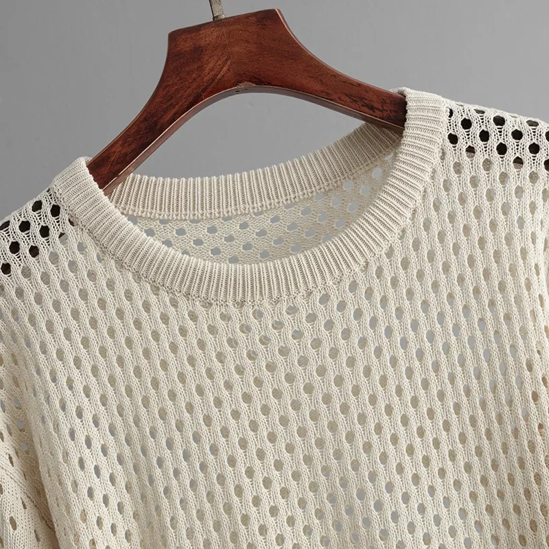 Женский костюм с открытой пляжной юбкой новинка 2024 летняя трикотажная футболка