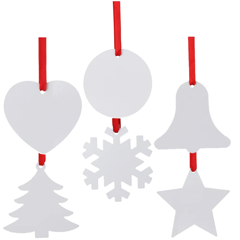

Christmas Sublimation Ornaments Pendants Heat Transfer Tree Pendant Blank Decor Blanks 8X10 Hanging Photosalbums Photo Xmas