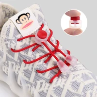 elastic shoe laces without ties lazy shoelaces for sneakers child aldult shoelace round press the spring lock no tie shoe lace