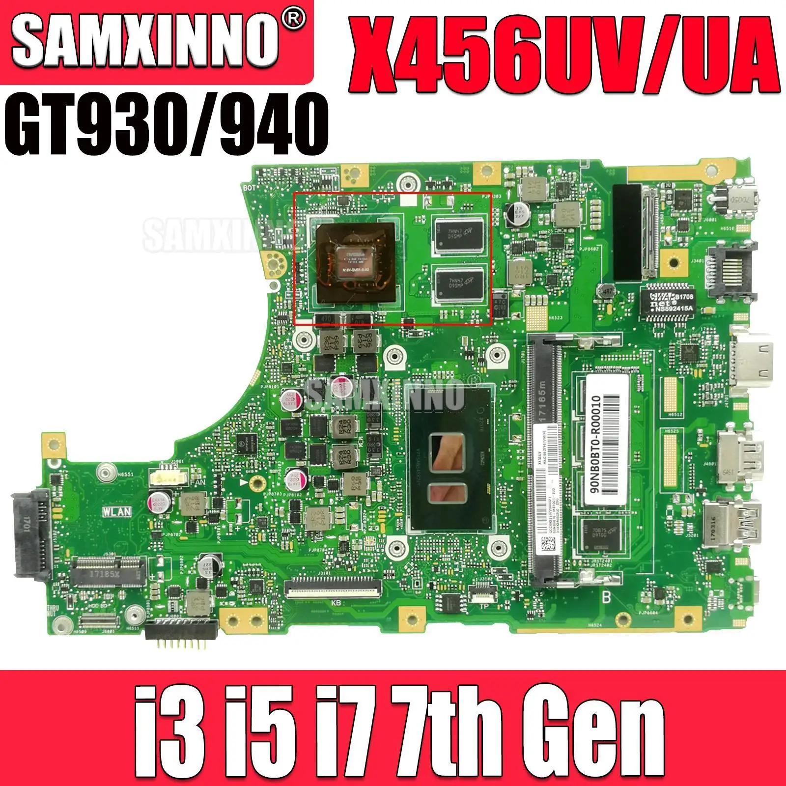 

X456UVK X456UQ X456UJ A456U X456UB F456U X456UV X456 X456UA Laptop Motherboard X456UQK Mainboard I3 I5 I7 DDR3/DDR4 UMA/PM