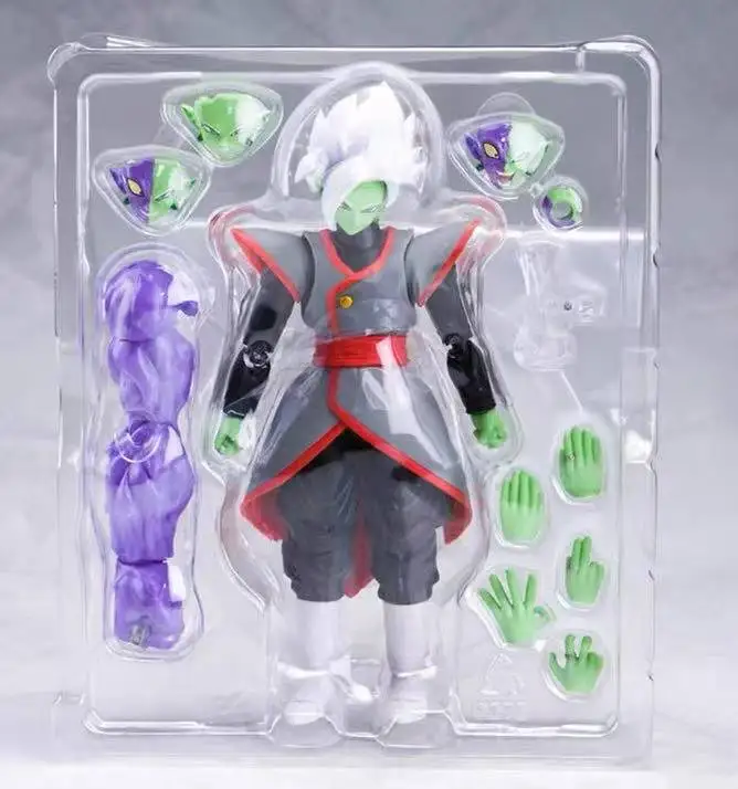 Фото 100% Оригинальная фигурка Bandai Dragon Ball SH Figuarts SHF Potara Zamasu, аниме-модель, игрушка из ПВХ, подарок, в наличии №1