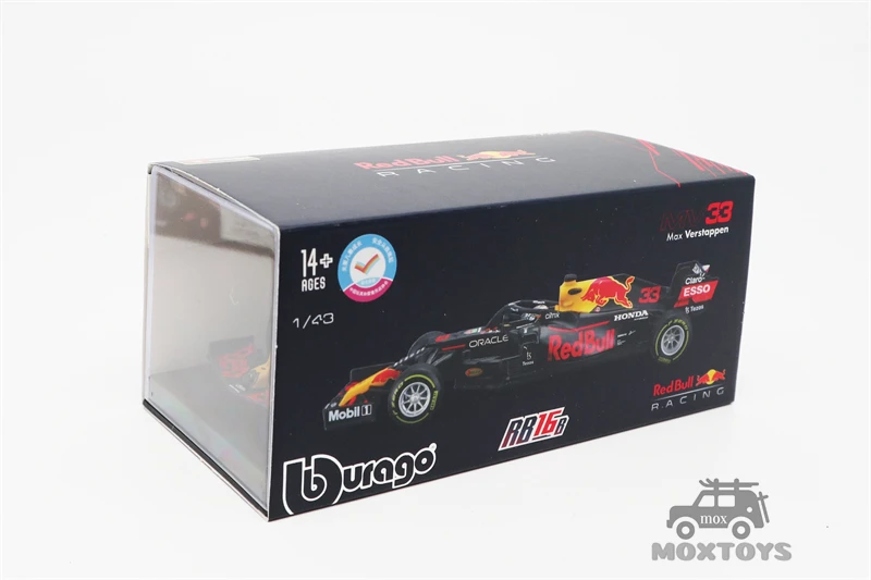 Предварительный заказ Bburago 1:43 2021 F1 формула гонки Redbull RB16B #11/33 акриловая коробка