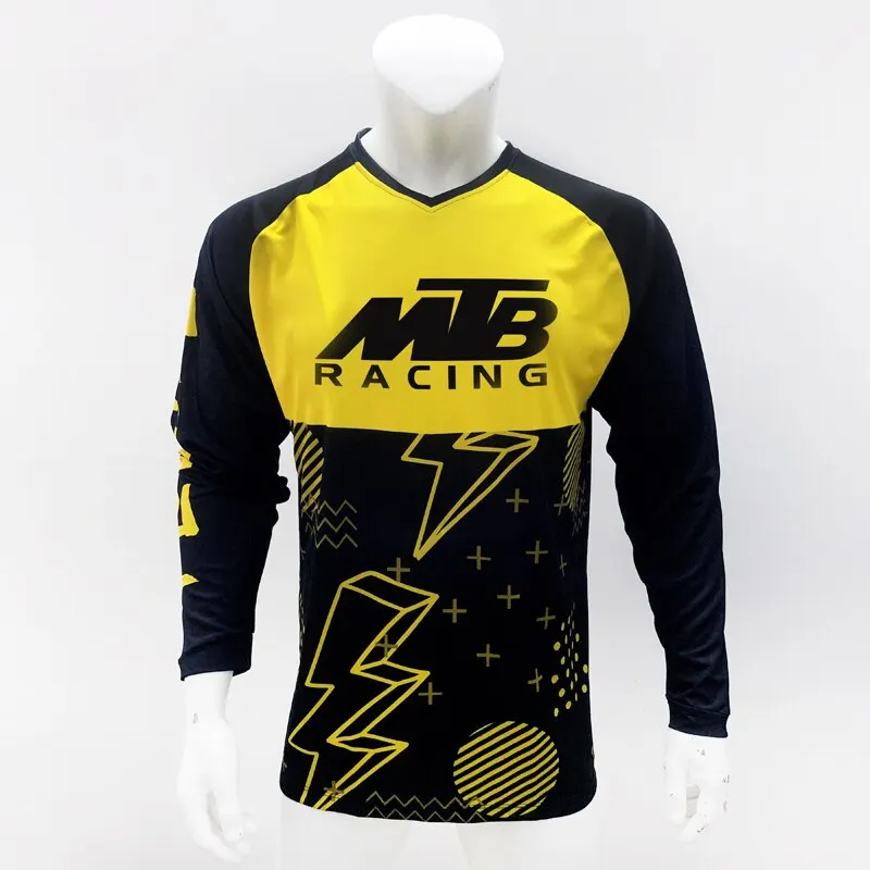 

New Hot Sale Cycling Jersey downhill jersey Bike Mountain Bike Motorcycle Jersey Fitness breathable Short Sleeve T