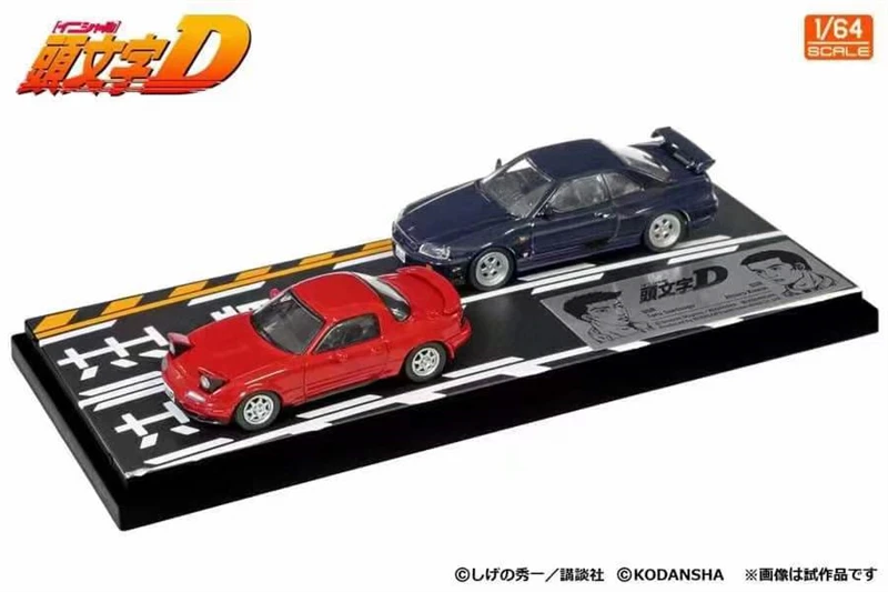 

Модель машинки plas's 1:64 Initial D 4th Stage Roadster NA6CE & Sklyline R34