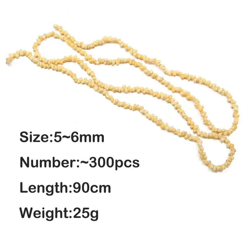 300 шт. желтые бусины в форме улитки размер 5-6 мм