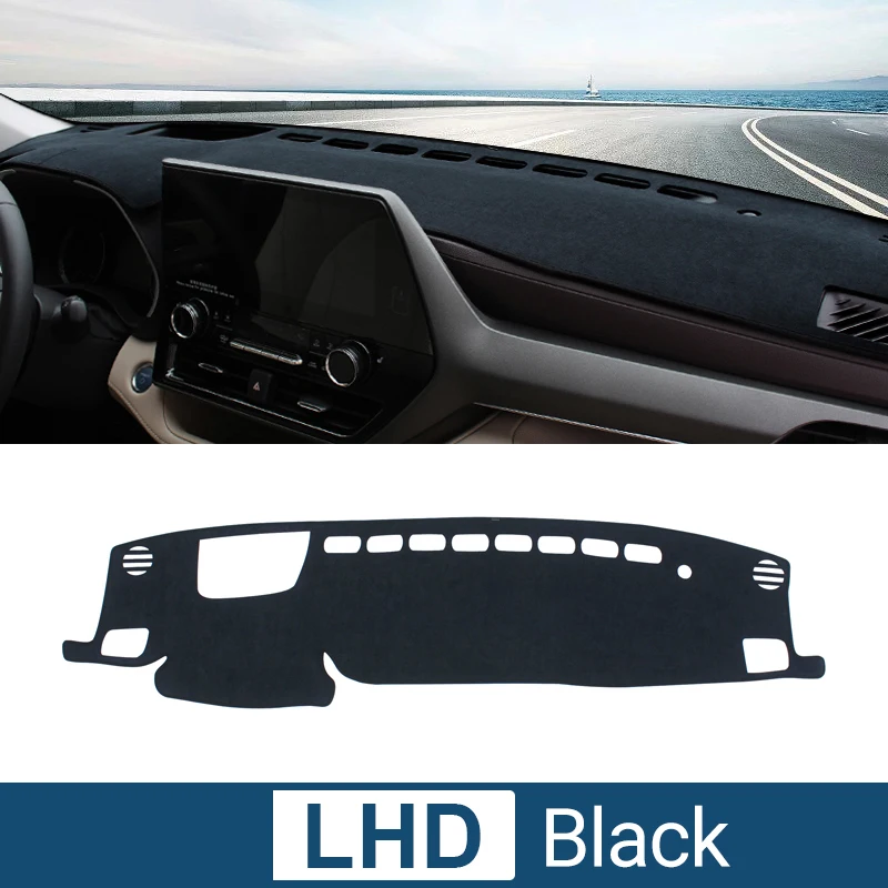 

Чехол для приборной панели автомобиля Toyota Highlander XU70 Kluger 2021 2022 2023, Противоскользящий коврик для приборной панели, аксессуары