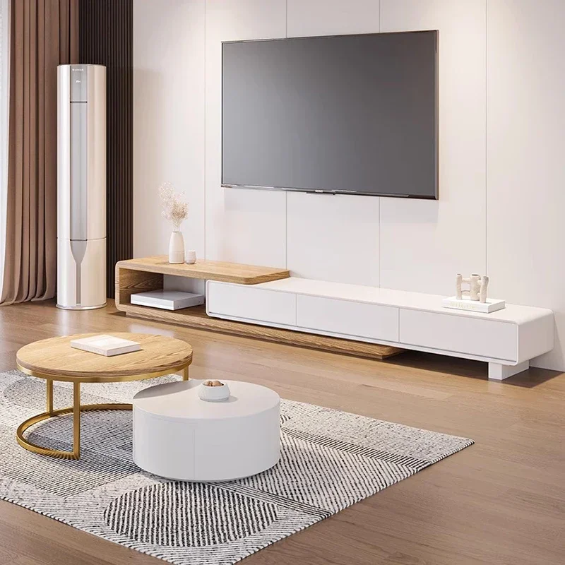 Напольная консоль подставки для телевизора гостиная современный салон