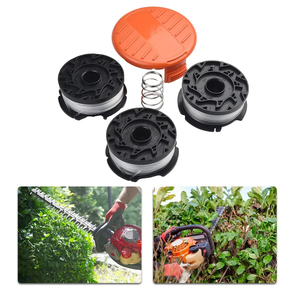 Крышка пружинного триммера для дома и сада черного 3/6 упаковок AF-100 Eater Decker NST2018