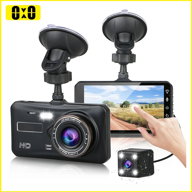 

Dash Cam Front and Rear Camera CAR DVR Car Video Recorder Vehicle Black Box FULL HD 1080P Night Vision Driver Recorder