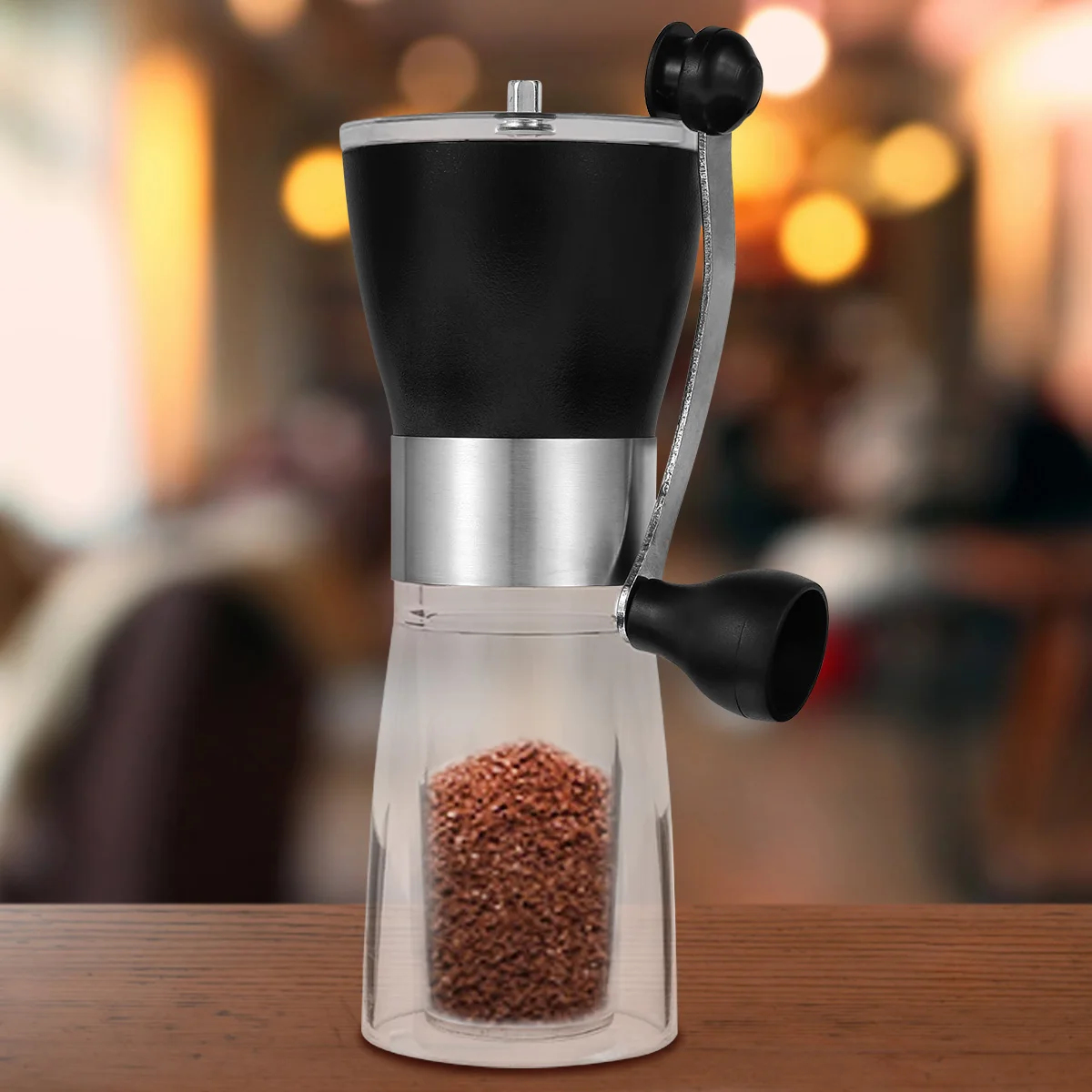 Coffee Grinder Portable Hand Manual Stainless Steel Coffee Bean Grinder with Ceramic Coffee Mill Grinding Tools For Home Kitchen beijamei manual coffee grinder home hand conical burr mill stainless steel premium ceramic burr coffee grinding
