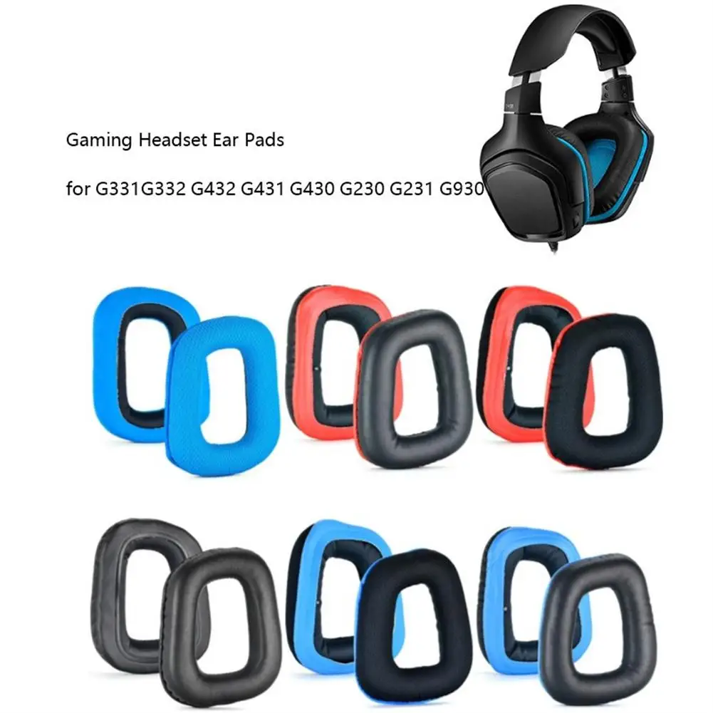 

1 пара амбушюров, сменные амбушюры для наушников, совместимые с Logitech G35 G930 G430 F450 G331 G231 G431, амбушюры