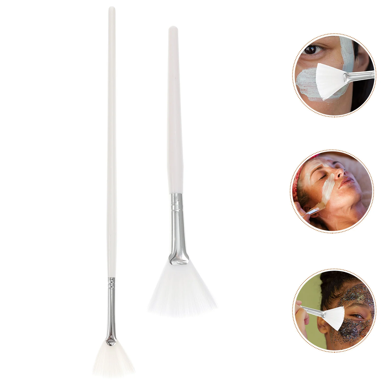 

Brush Fanfacial Soft Brushes Makeuphighlighter Peel Care Skin Beauty Shaped Face Applicator Facialsset Cream Silicone