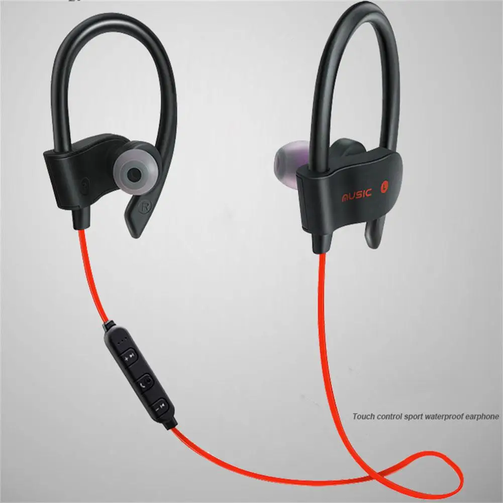 

Rt558 Wireless Anti-lost Headset with Microphone Wire-controlled Call Music Earplugs In-ear Bluetooth Sports Earphones