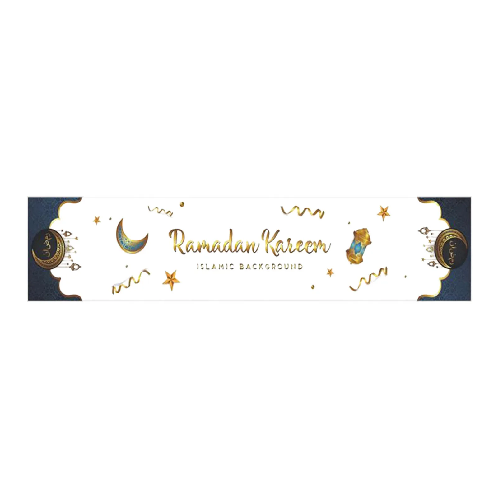 

Eid Mubarak настольная дорожка настольные украшения для дома счастливый Рамадан Mubarak 2022 товары для вечерние 13,8X70 дюймов