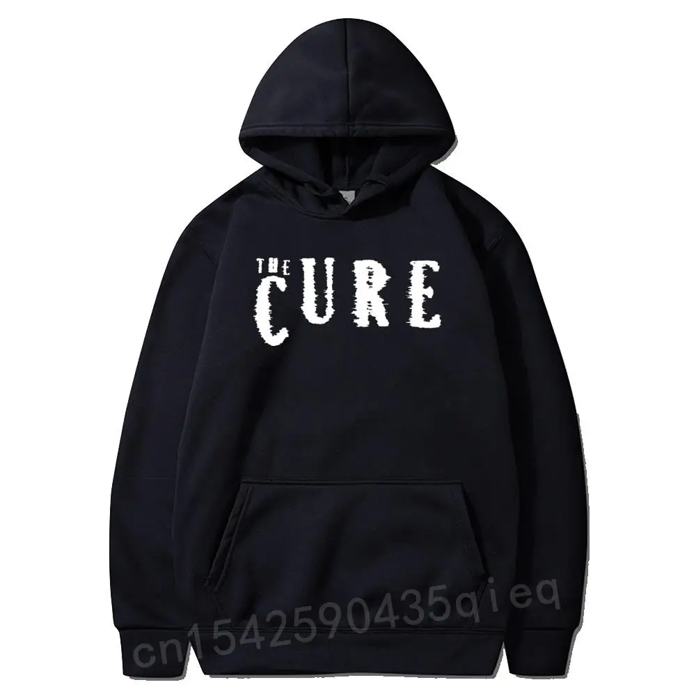 

New Autumn The Cure Hoodies Men Rock Roll Sweatshirt Men Long Sleeve Coat Punk Hooded Tops Coat Free Shipping