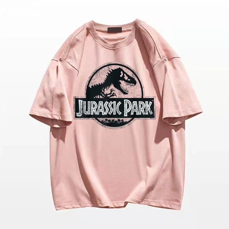 Летняя модная мужская футболка Owersize Jurhjc Psek Футболка с принтом большого динозавра
