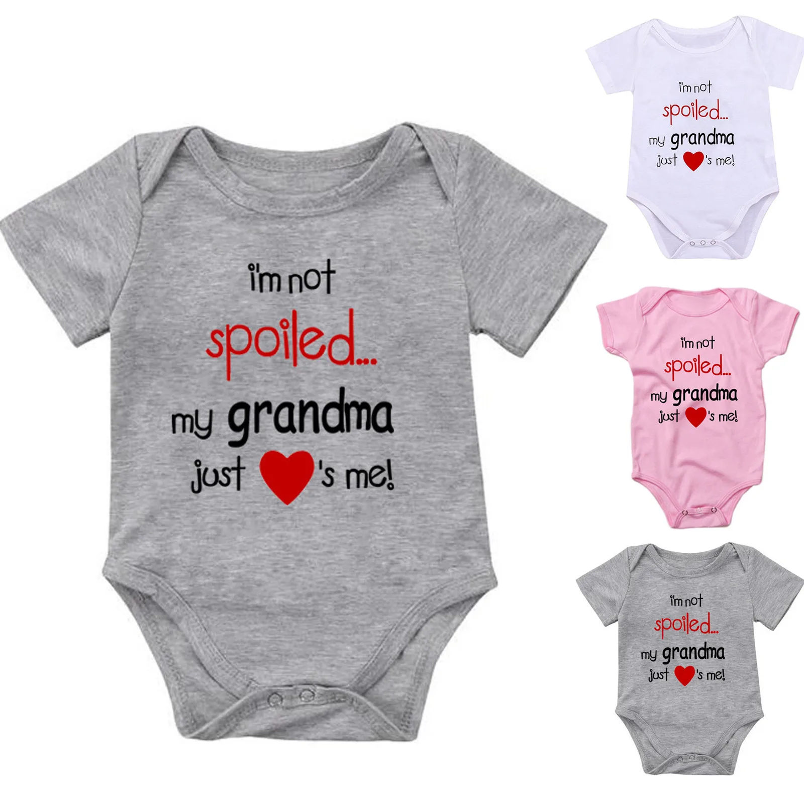 

Summer Newborn Baby Cartoon letters Little Girls O-neck Pullover Short Sleeve New Style Bodysuits Soft SkinFart Rompers