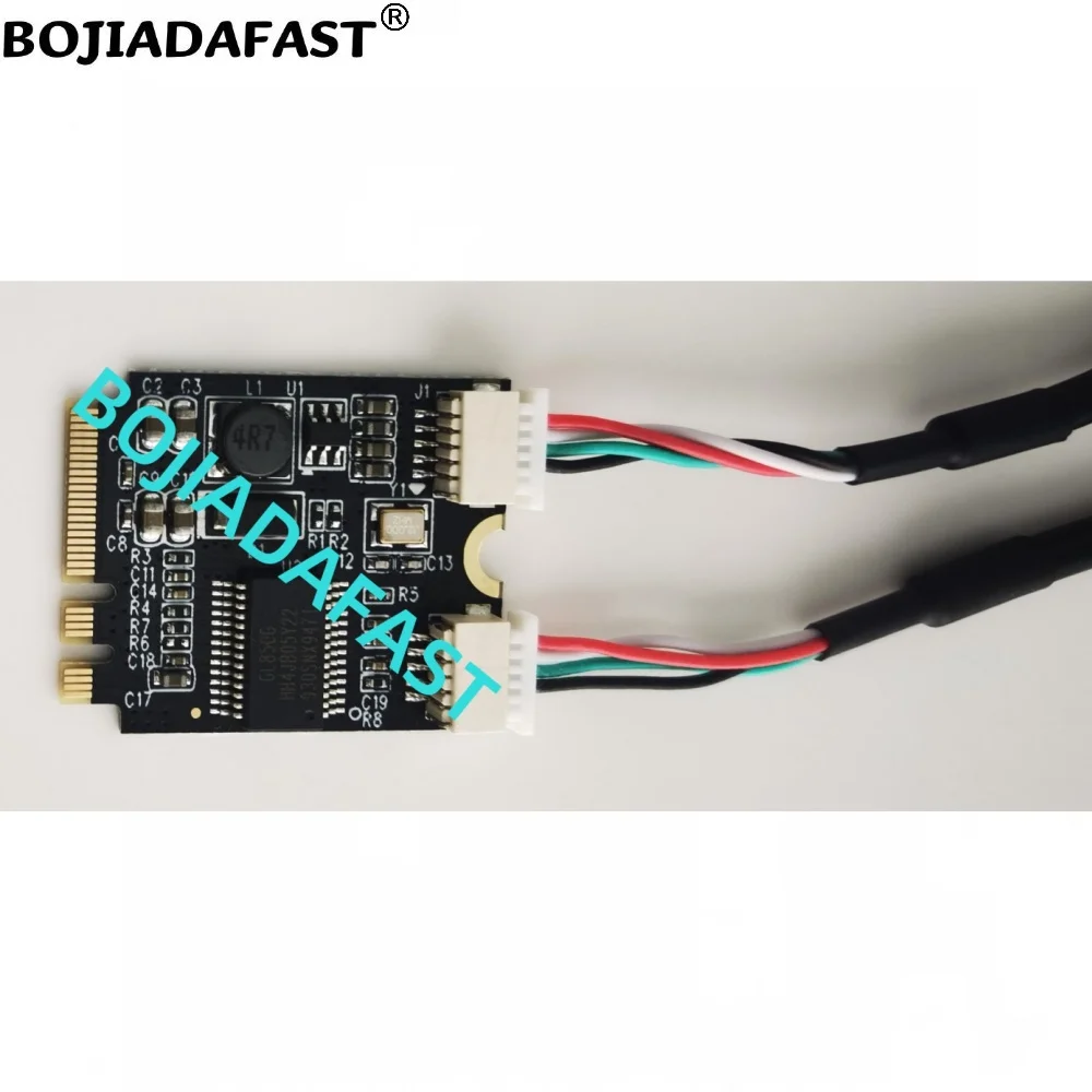 Фото 2 * разъем USB 2.0 типа A к адаптеру M.2 NGFF KEY A + E с удлинительным кабелем 0,3 м №2