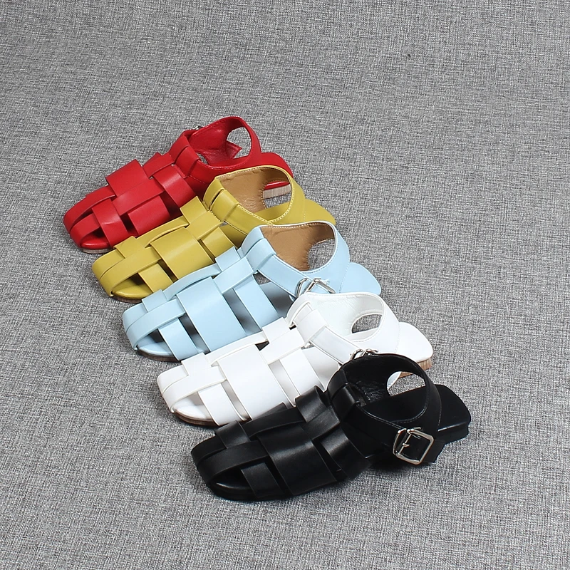 

Beige Heeled Sandals Flat Summer Shoes Woman All-Match Breathable Black Without 2022 Comfort Closed Girls Fashion New Rome Basic