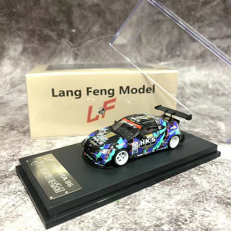 

Модель автомобиля LF 1:64 GT86 V3 Pandem, литье под давлением, версия HKS