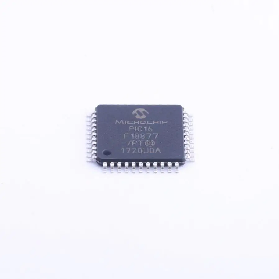 MCU 8-Bit PIC16Fxx PIC RISC 56KB Flash 2.5V/3.3V/5V 44-Pin TQFP Tray - Trays  PIC16F18877-I/PT