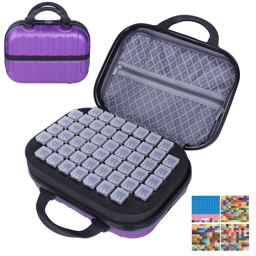 Набор коробок для хранения алмазной живописи 100 бутылок с аксессуарами