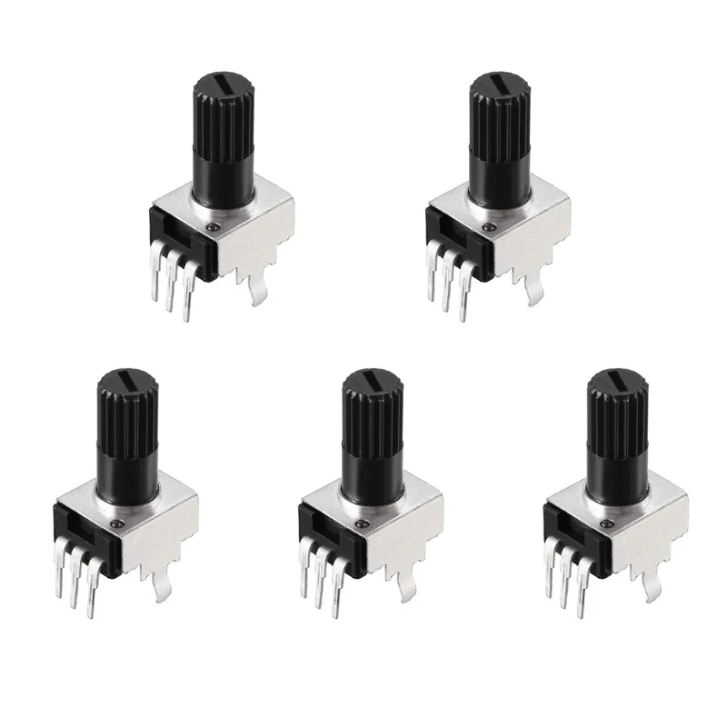 

5PCS RV09 3Pin 12.5mm RV09 Electronic Potentiometer Vertical 1k 2k 5k 10k 20k 50k 100k 200K 500K 1M 0932 Adjustable Resistance