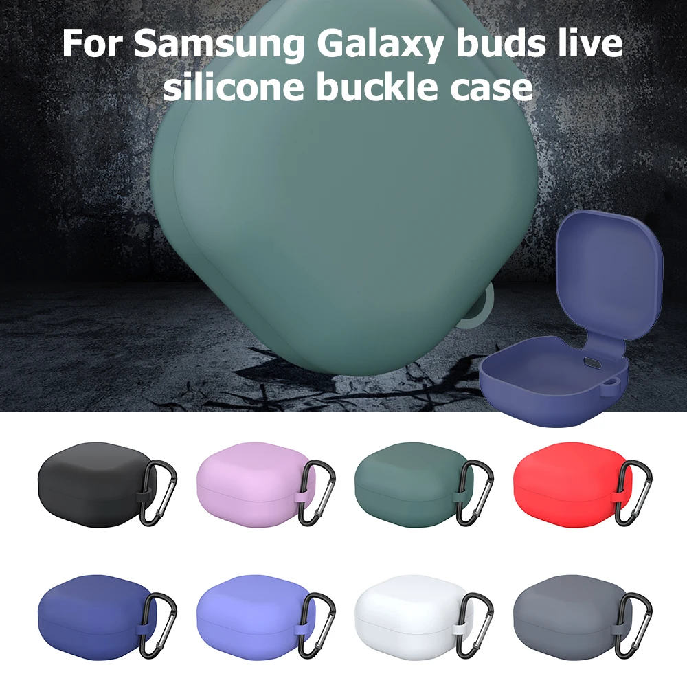 

Silicone Earphone Protective Case For Samsung Galaxy Buds Live Bud 2 Case Cover Dustproof Shell For Samsung Buds Pro Case Matte