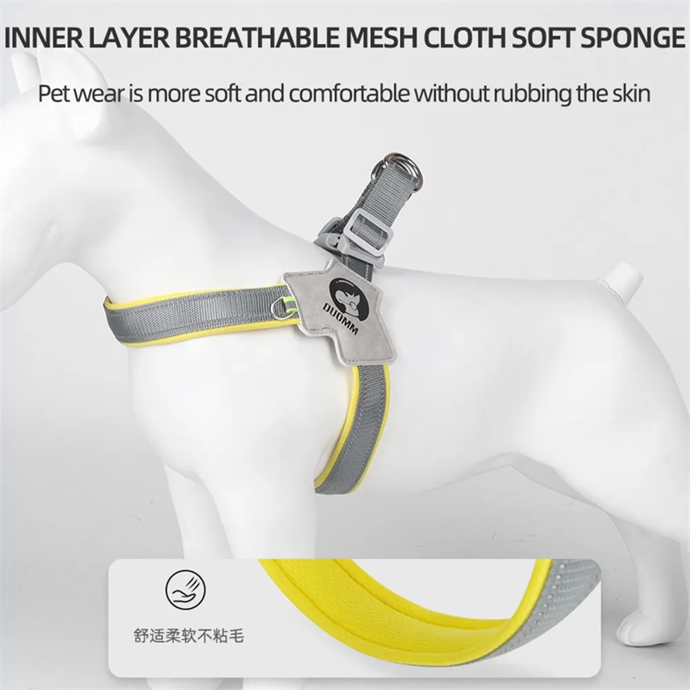 

Harness Pet Dog Reflective Breathable Dog Chest Strap for French Bulldog Collar Small Medium Dogs Puppy Harnesses