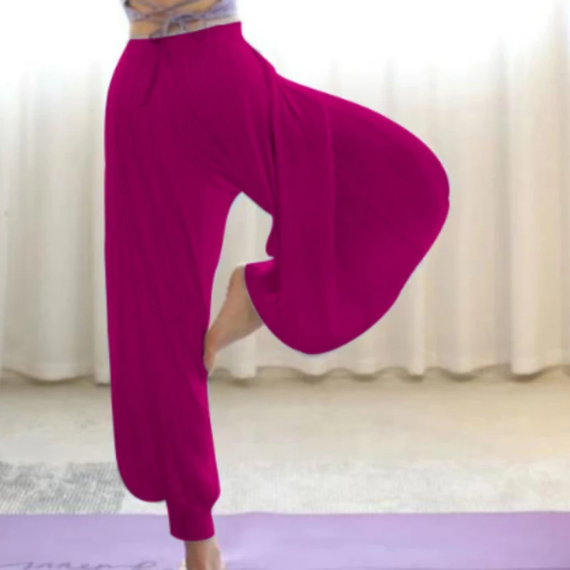 Womens High Waist Loose Yoga Pants Quick-Drying Sports Workout Trousers Fashion Comfortale Autumn Winter SportWear For Dancing