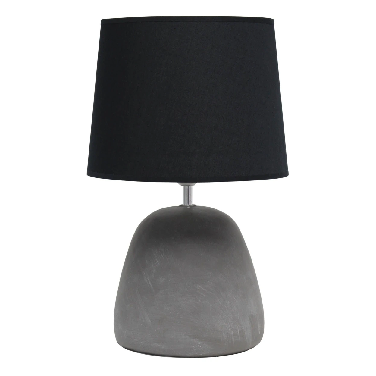 

Round Concrete Table Lamp, Black