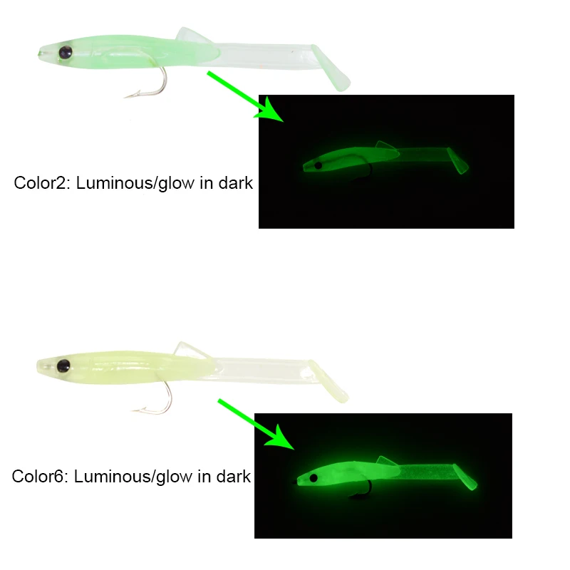 Фото Мягкая силиконовая рыболовная приманка Afishlure Raglou 55 мм 10 шт. №5