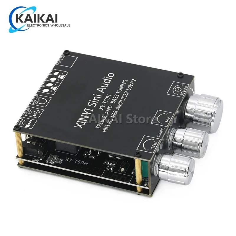 XY-T50H TPA3116D2 2*50 Вт Bluetooth 5 0 Плата усилителя сабвуфера 2 канала Высокомощный аудио