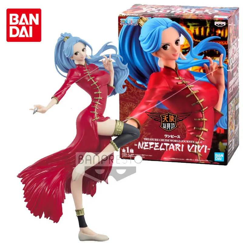 Bandai оригинальный цельный круиз-сокровище 4 Nefeltari Vivi детские игрушки Фигурки ПВХ Фигурки коллекционные куклы Подарки