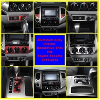 for toyota tacoma 2011 2014 red alloy modifcation central control gear track sticker air condition switch button frame trim