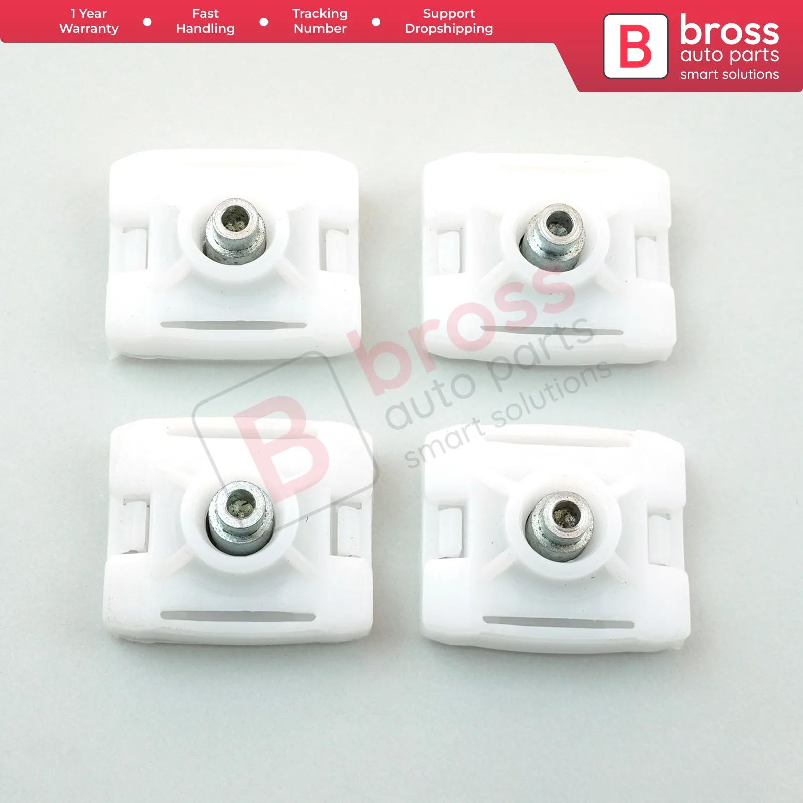 

Bross Auto Parts BWR1183 4 Pieces Window Regulator Repair Rail Plastic All Doors For Mercedes:A 1267200042 Fast Shipment