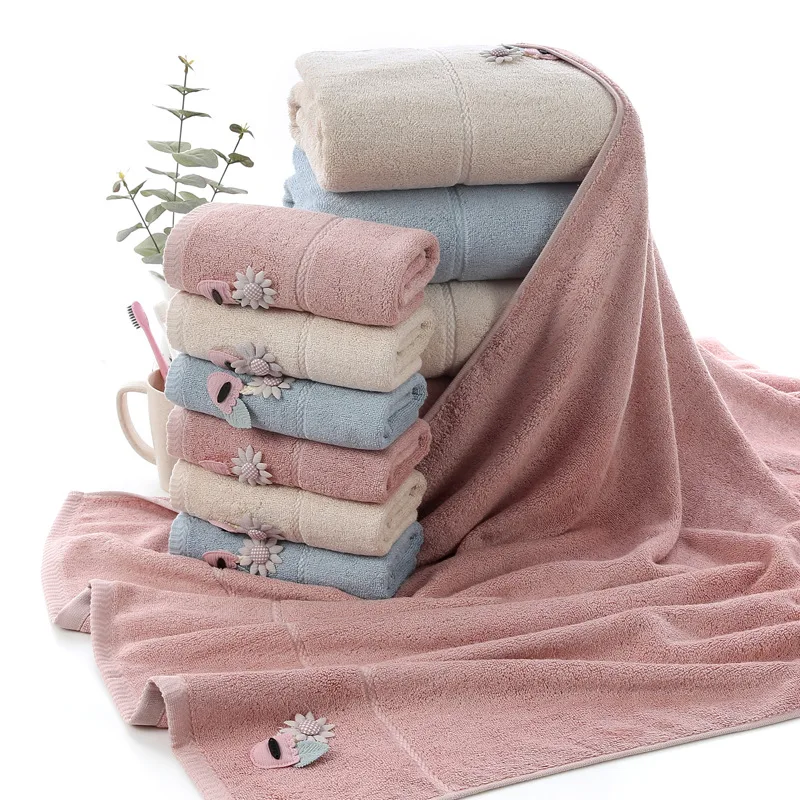 

34*74cm/70*140cm Bamboo Fiber Bath Towels For Adult children's Soft Absorbent Microfiber Fabric Towel Household Bathroom Towel